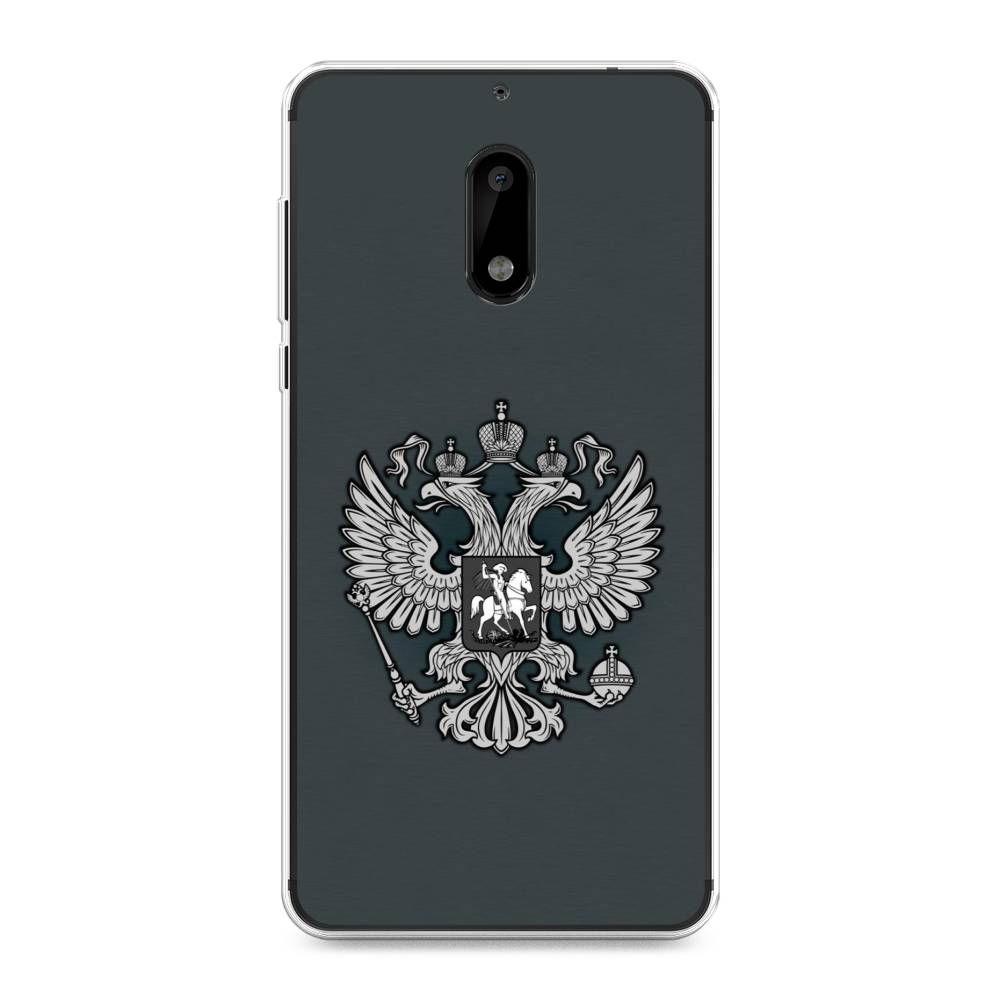 

Чехол Awog на Nokia 6 / Нокиа 6 "Герб России серый", 120350-5