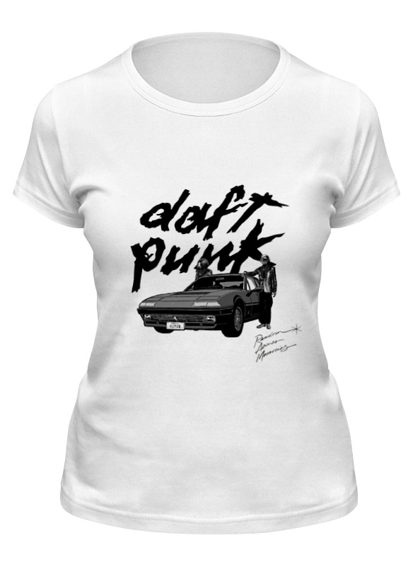 

Футболка женская Printio Daft punk белая 2XL, Белый, Daft punk