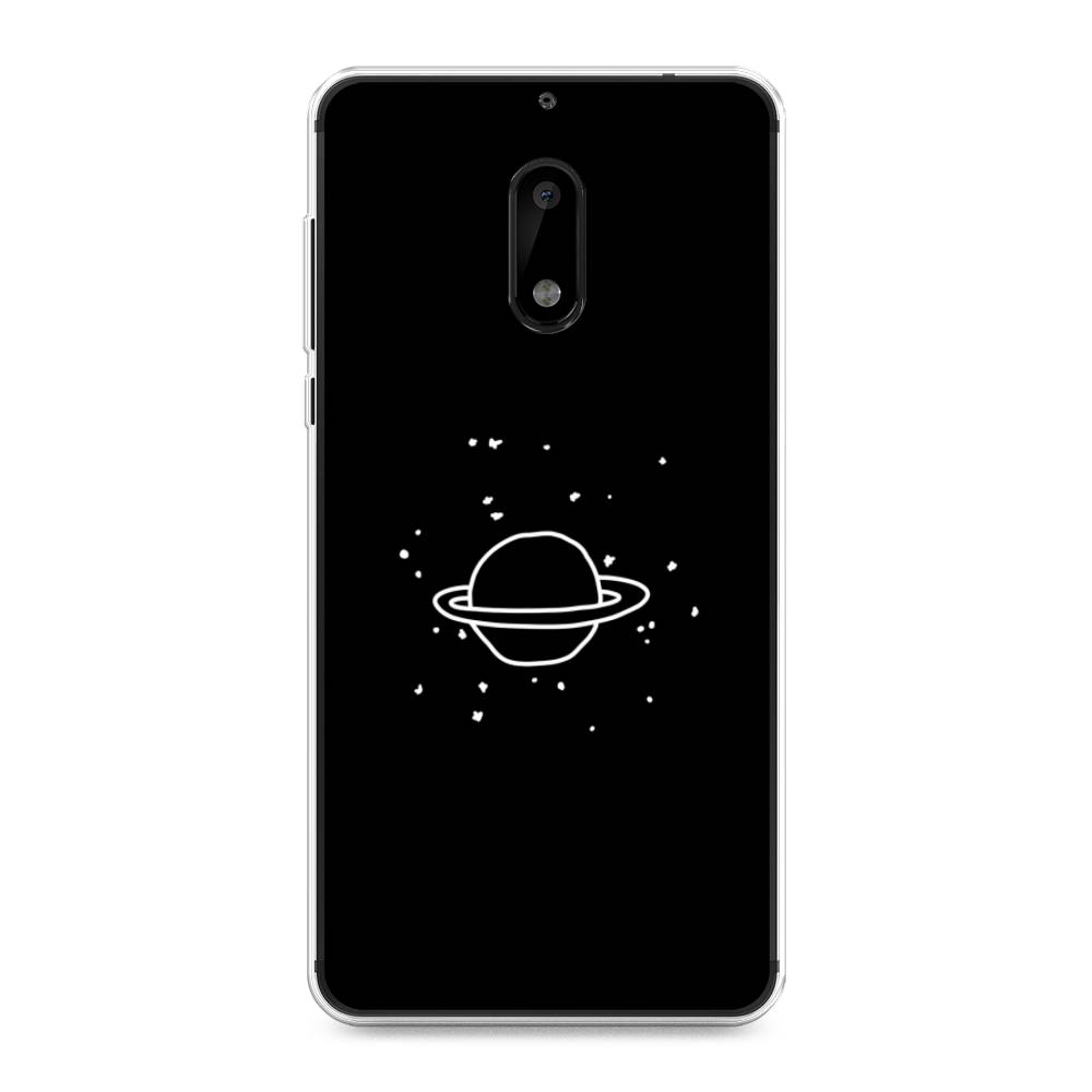 

Чехол Awog на Nokia 6 / Нокиа 6 "Дудл Юпитера", Белый;черный, 120350-4