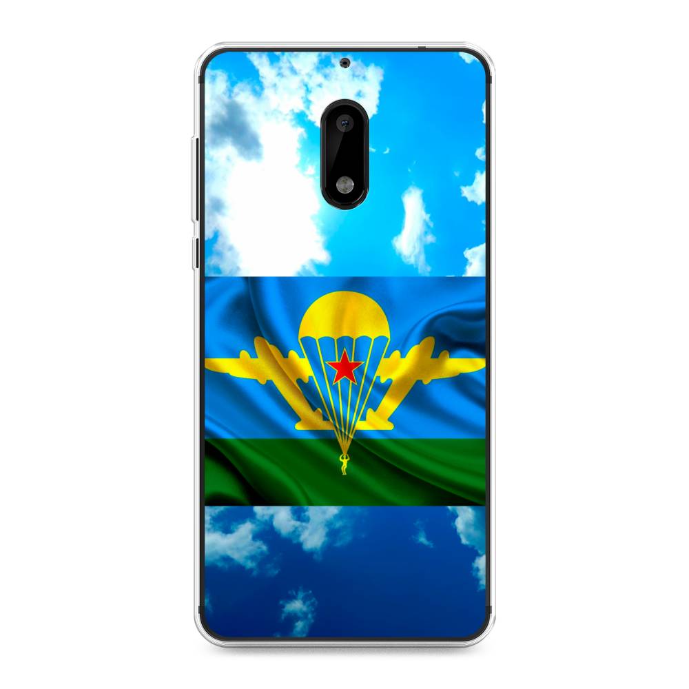 

Чехол Awog на Nokia 6 / Нокиа 6 "ВДВ флаг в небесах", Синий;зеленый;желтый, 120350-5