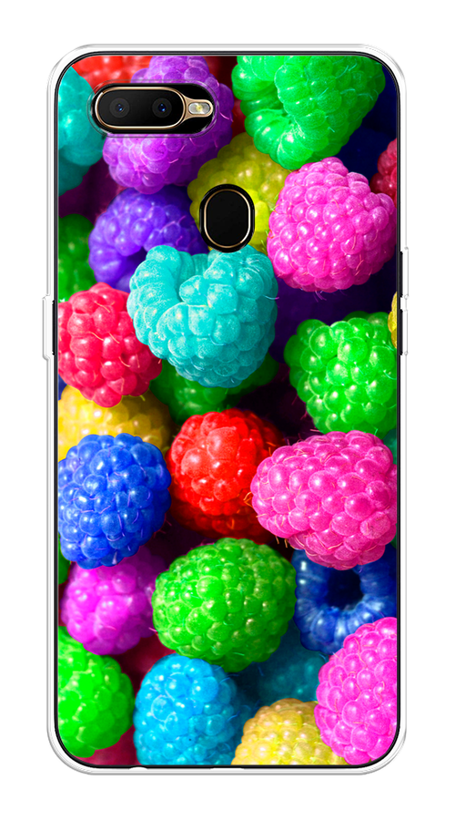 

Чехол на Oppo A5s "Леденцовая малина", Фиолетовый;розовый;зеленый, 252350-1