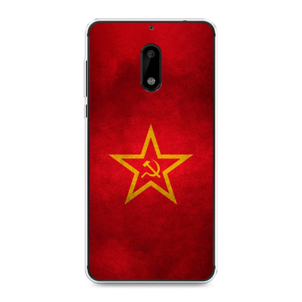 

Чехол Awog на Nokia 6 / Нокиа 6 "Красное знамя", Желтый;красный, 120350-10