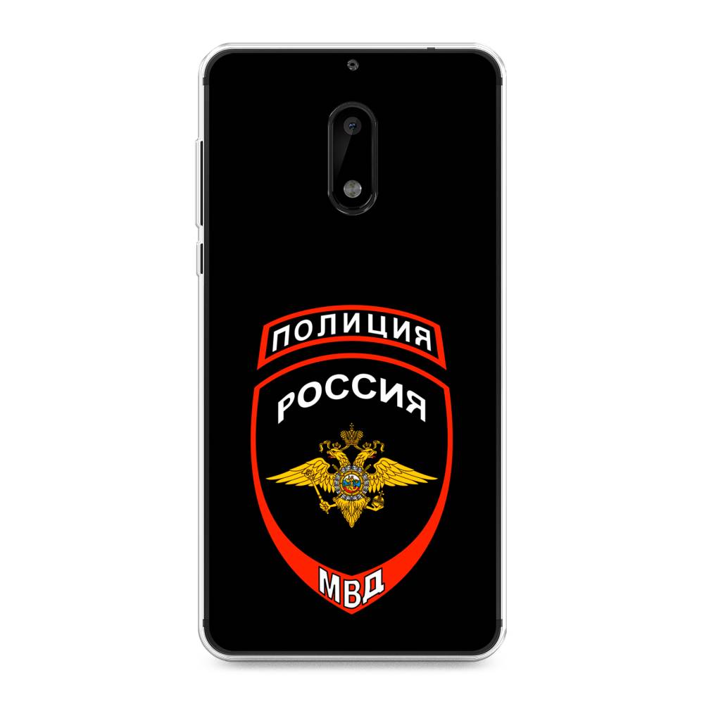 

Чехол Awog на Nokia 6 / Нокиа 6 "Полиция шеврон", Черный;красный;белый, 120350-5