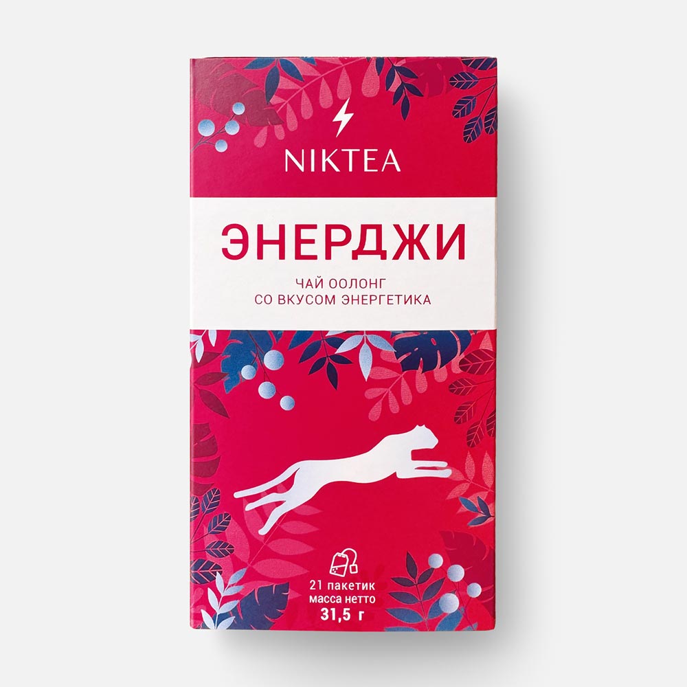 Зеленый чай Niktea Энерджи энергетик в пакетиках 21 шт 199₽