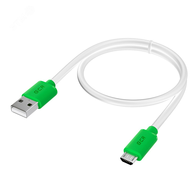 

Кабель Greenconnect USB Type A - Micro USB B вилка-вилка 0.5м (GCR-53225 0.5m) белый