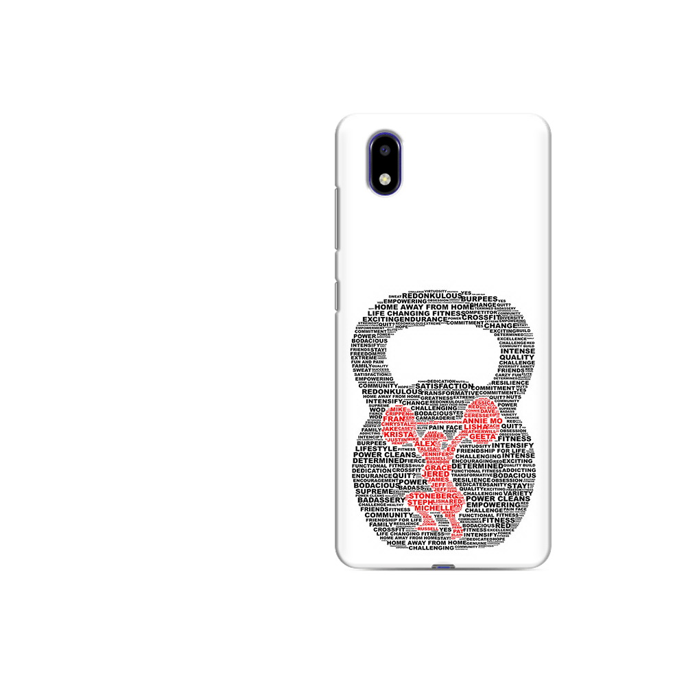 

Чехол MyPads Tocco для ZTE Blade A31 Lite бодибилдинг гиря из слов (PT162823.461.232), Прозрачный, Tocco