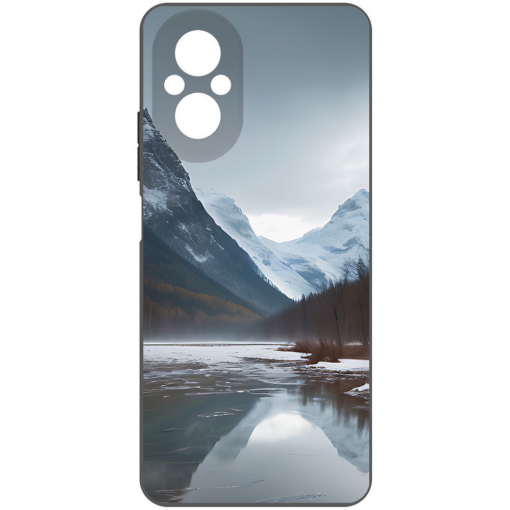 

Чехол-накладка Krutoff Soft Case Весенняя оттепель для Realme C67 черный