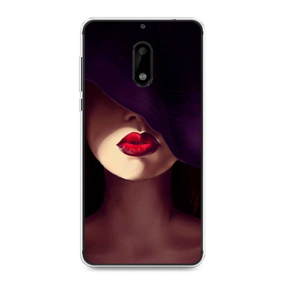 

Чехол Awog на Nokia 6 / Нокиа 6 "Красные губы", Черный;бежевый;красный, 120350-7