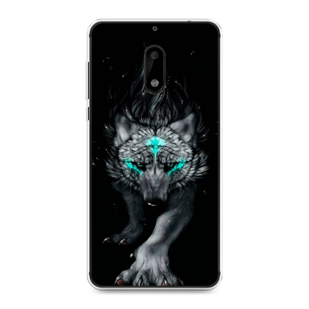 

Чехол Awog на Nokia 6 / Нокиа 6 "Волшебный волк", Черный;серый, 120350-2