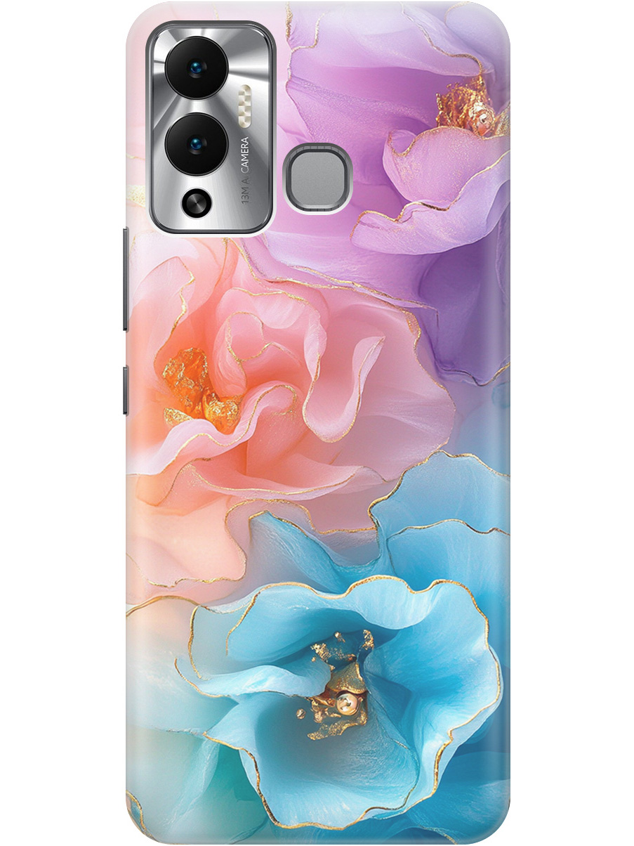 

Силиконовый чехол на Infinix Hot 12 Play NFC с принтом "Изумительные цветы", Прозрачный;фиолетовый;голубой;оранжевый;розовый, 743694423
