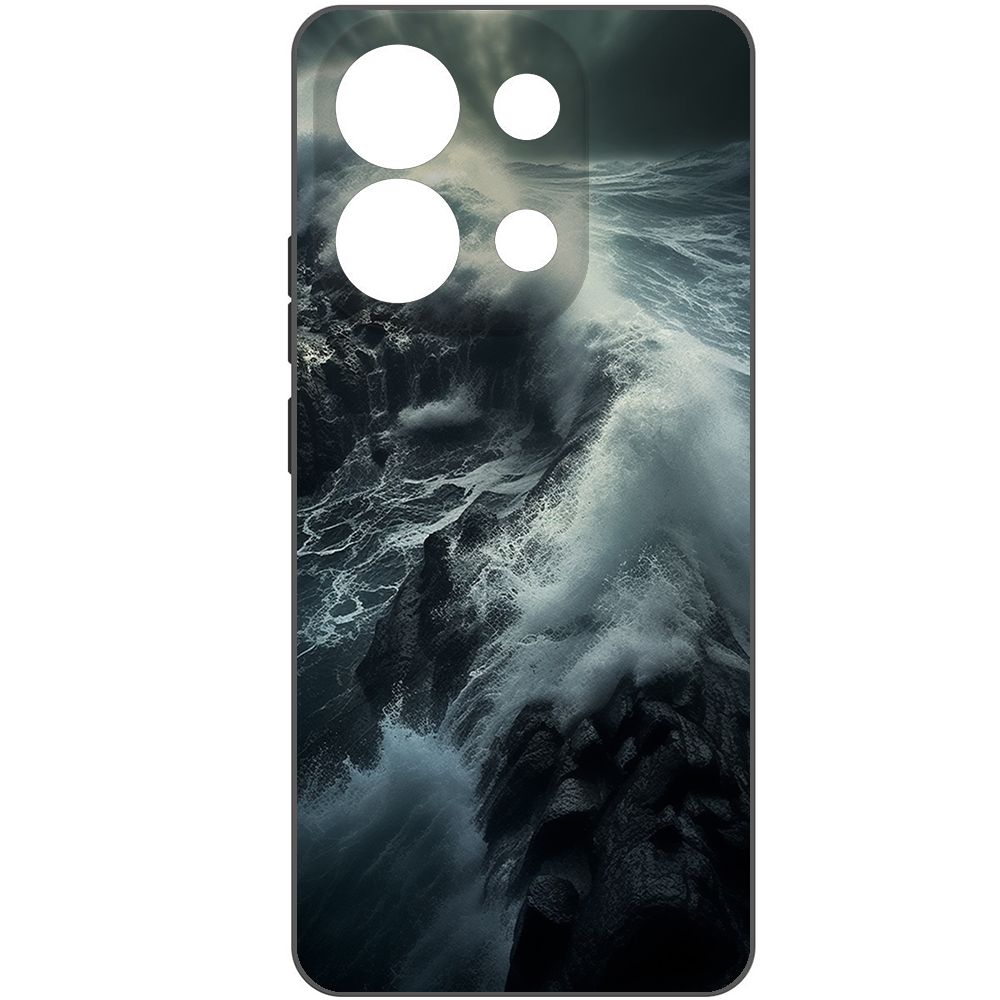 

Чехол-накладка Krutoff Soft Case Шторм для Xiaomi Redmi Note 13 4G черный