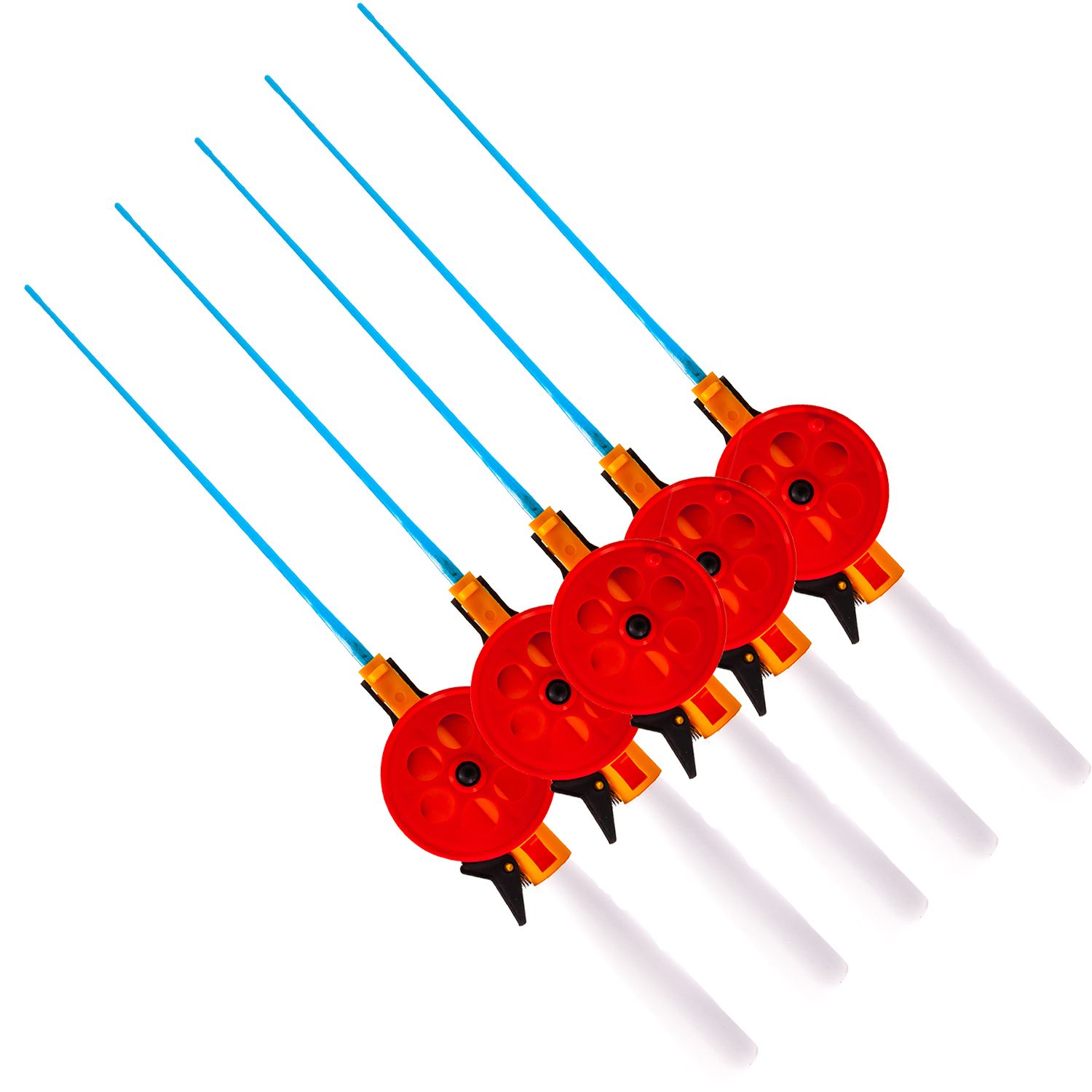 

Удочка зимняя 5шт WestMan 55 ПП/СР ручка пенопласт 10.5 см, хлыст 20 см красн/оранж, Красный;оранжевый, скелетон WM new