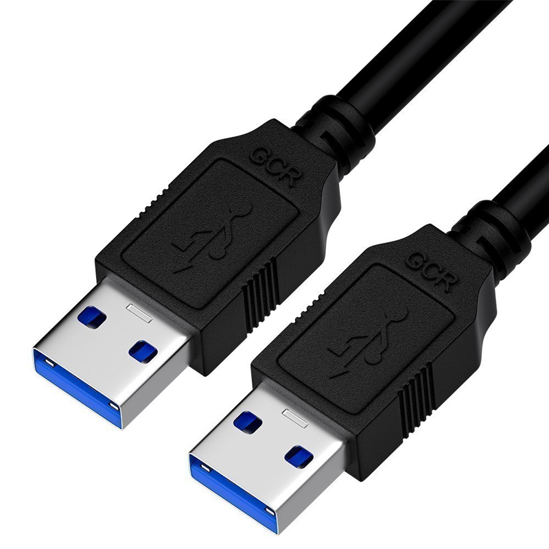 Кабель Greenconnect USB Type A - USB Type A вилка-вилка 1м (GCR-52203 1.0m) черный