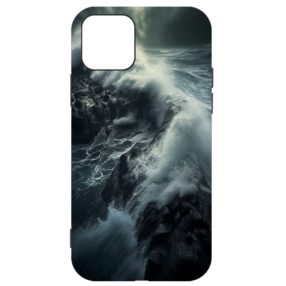 

Чехол-накладка Krutoff Soft Case Шторм для iPhone 11 Pro черный
