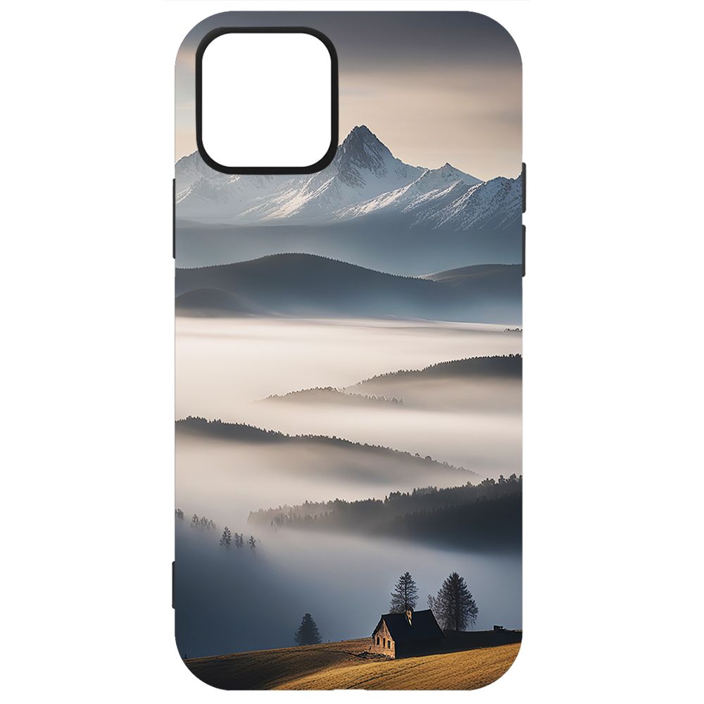 

Чехол-накладка Krutoff Soft Case Туман для iPhone 12 Pro Max черный