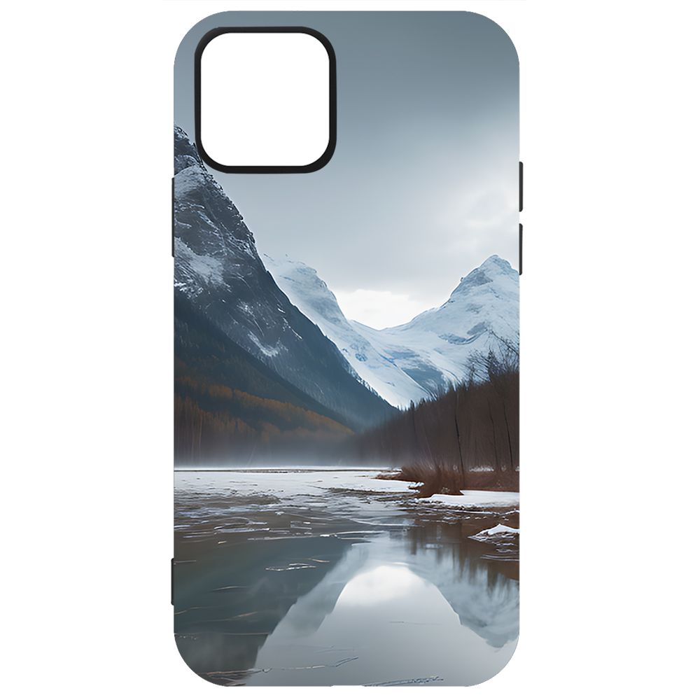 

Чехол-накладка Krutoff Soft Case Весенняя оттепель для iPhone 12 Pro Max черный