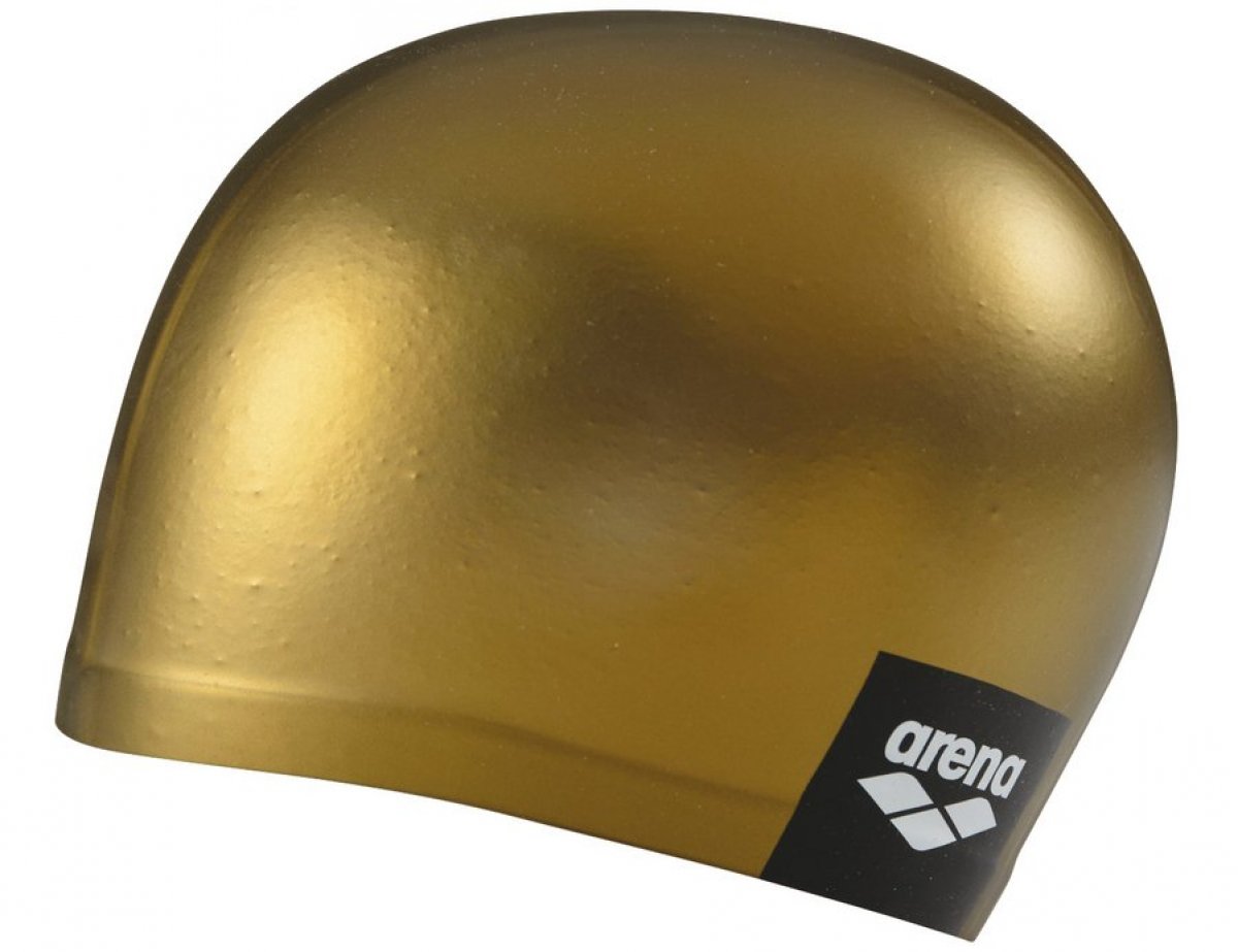 фото Шапочка для плавания arena logo moulded cap (золотой) 001912/205