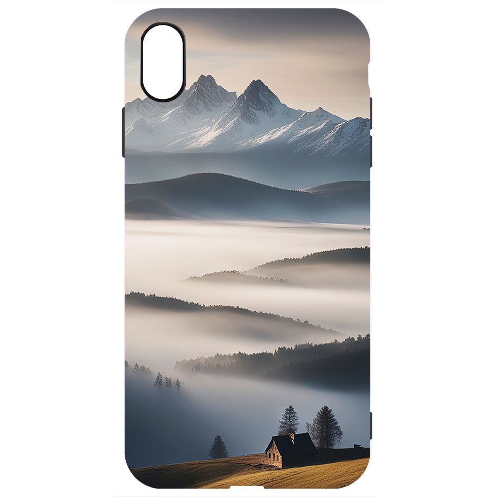 

Чехол-накладка Krutoff Soft Case Туман для iPhone XS Max черный