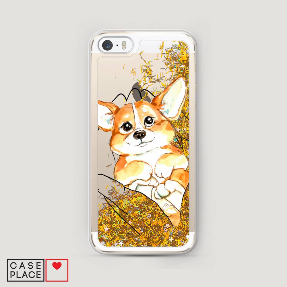 

Чехол Awog на Apple iPhone 5 / Айфон 5 "Корги в ладошках", 10390-1