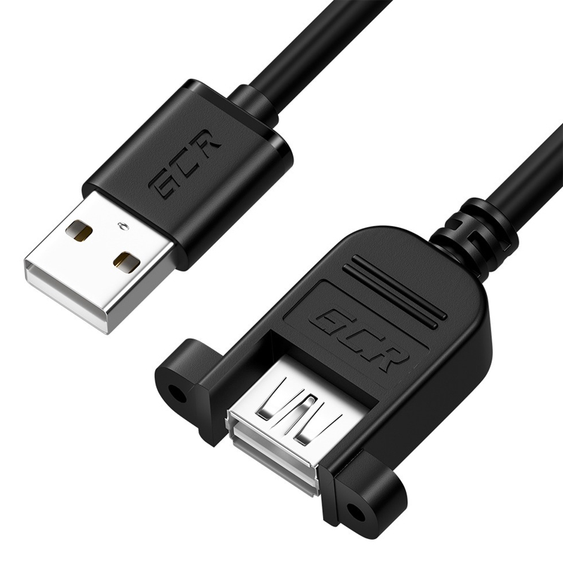 

Удлинитель Greenconnect USB Type A - USB Type A вилка-розетка 0.5м (GCR-52442 0.5m) черный