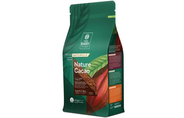 Какао порошок Cacao Barry nature с пониженным содержанием жира 1 кг