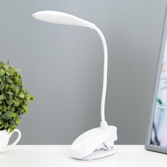 

Лампа настольная сенсор на прищепке Нуова 3 режима LED 9Вт USB МИКС 12.5х7х45.5см