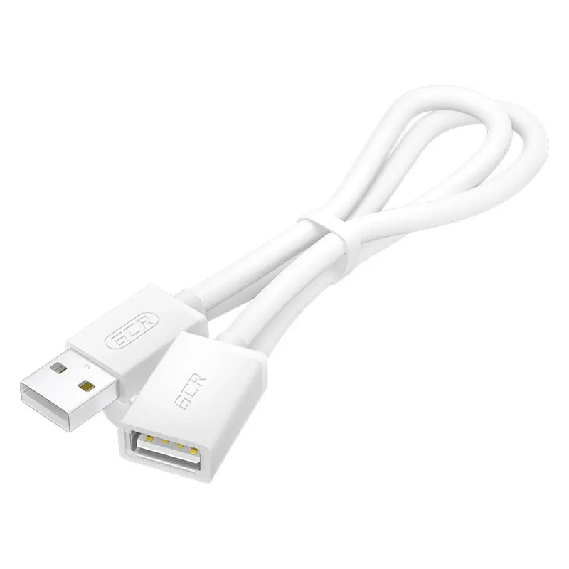 Удлинитель Greenconnect USB A - USB A вилка-розетка 1.5м (GCR-55063 1.5m) белый