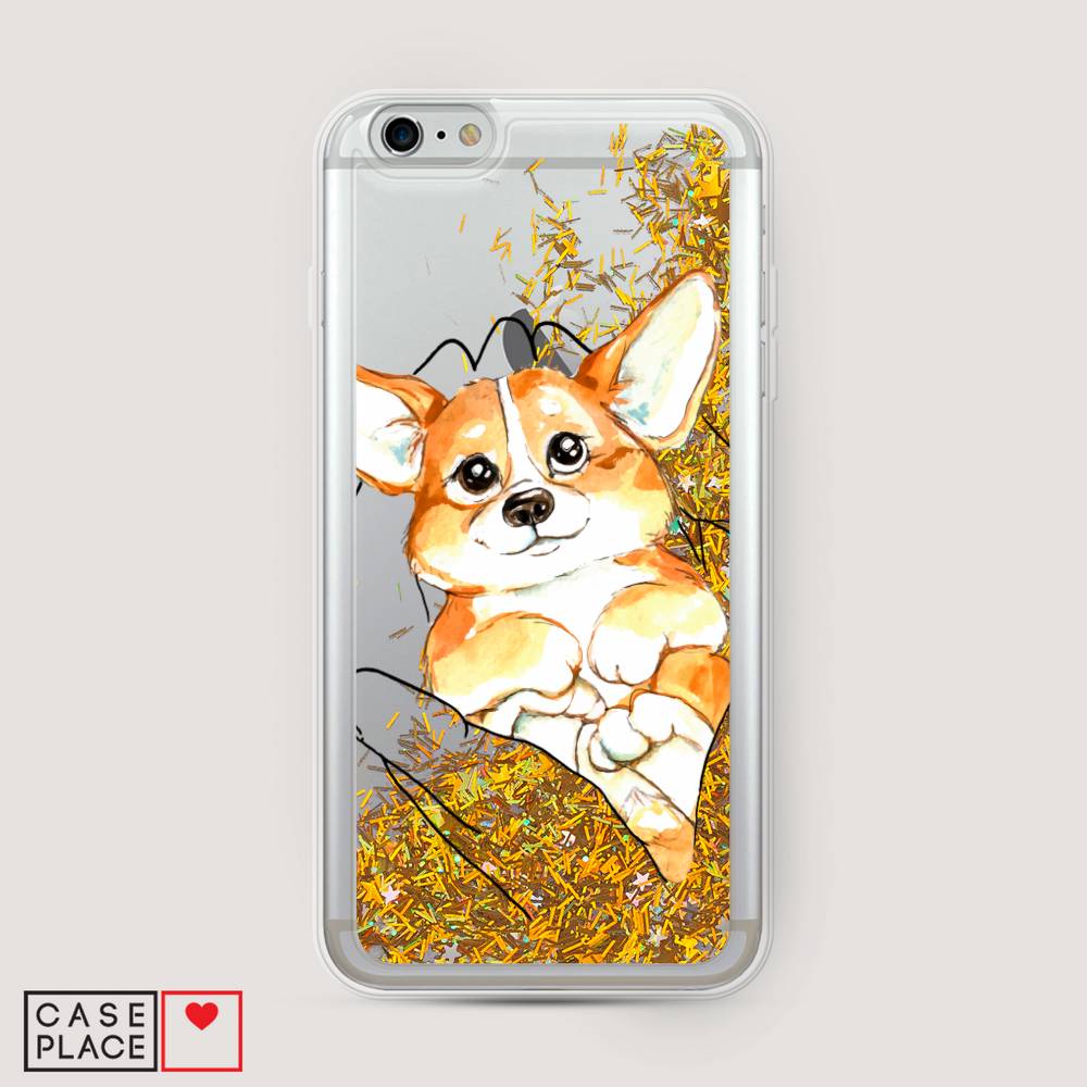 

Чехол Awog на Apple iPhone 6 Plus / Айфон 6 Plus "Корги в ладошках", 10590-1