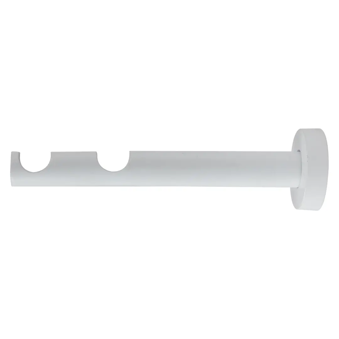 Держатель 2х-рядный Inspire с пластиковой вставкой D20 цвет белый диспенсер для клейкой ленты шириной 50 мм с пластиковой вставкой