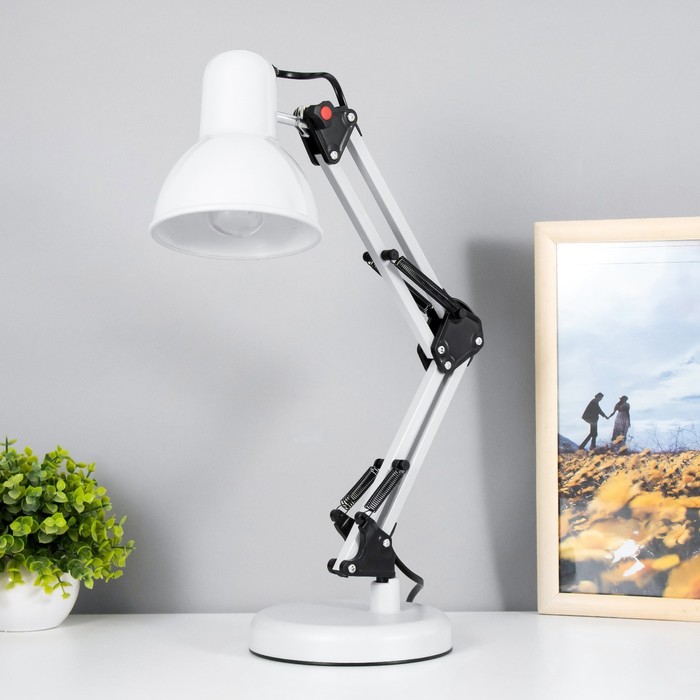 

Настольная лампа Уникум Е27 15Вт белый 14.5х15х57 см