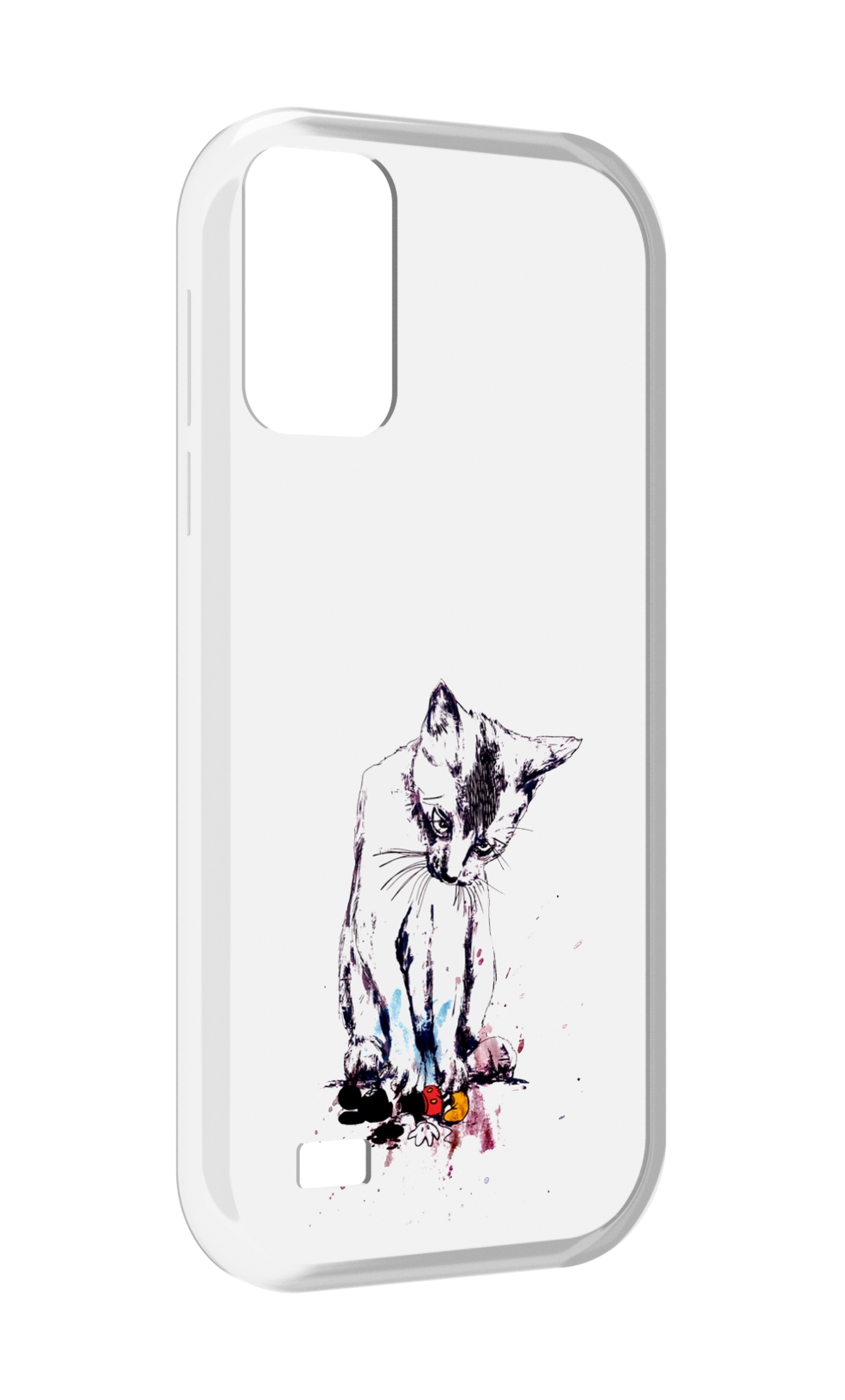 

Чехол MyPads кот и микки для Oukitel C31, Прозрачный, Tocco