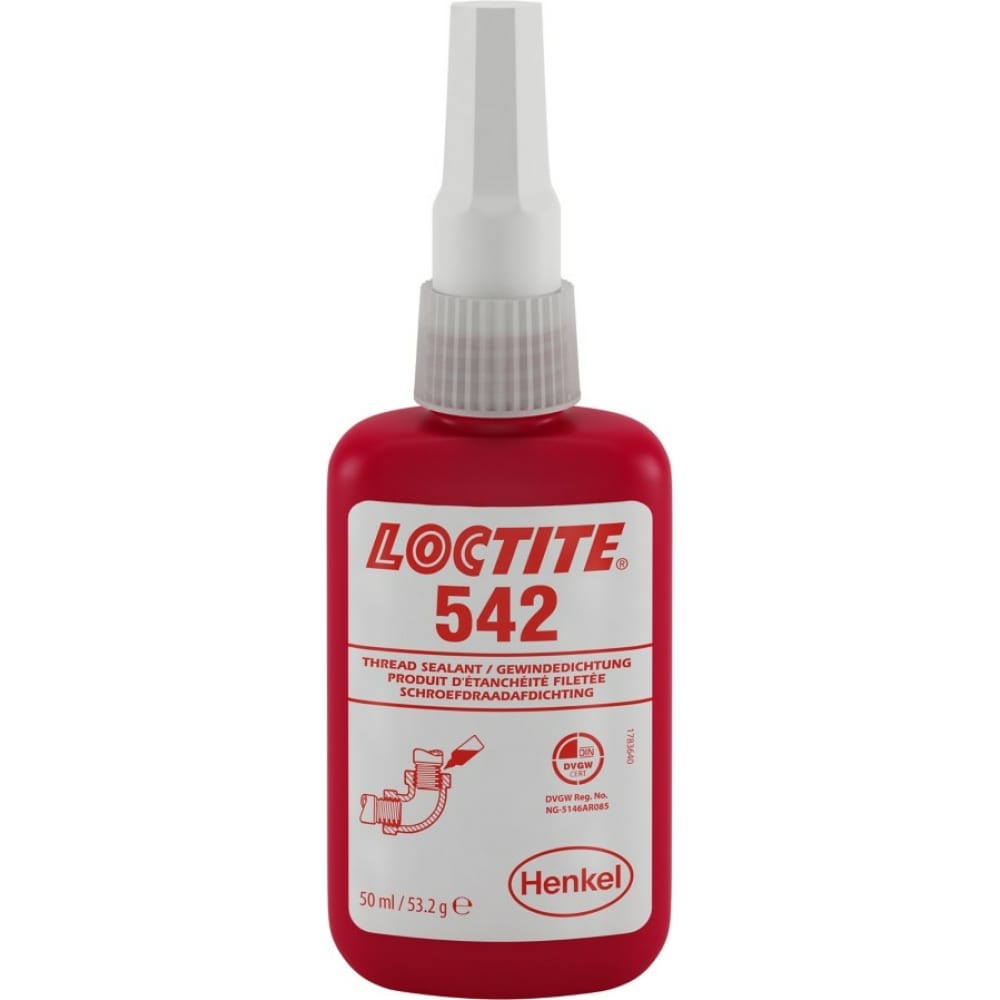 

Резьбовой уплотнитель Loctite 542 текучий 50мл 246613, Черный