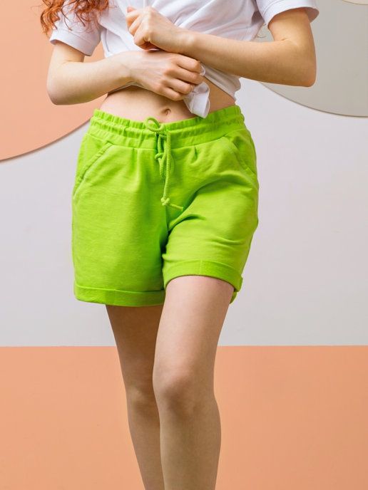 Повседневные шорты женские MOR 003640 зеленые M
