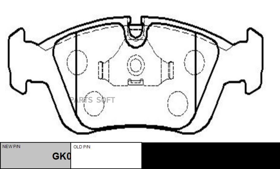 

Тормозные колодки Ctr дисковые CKB13