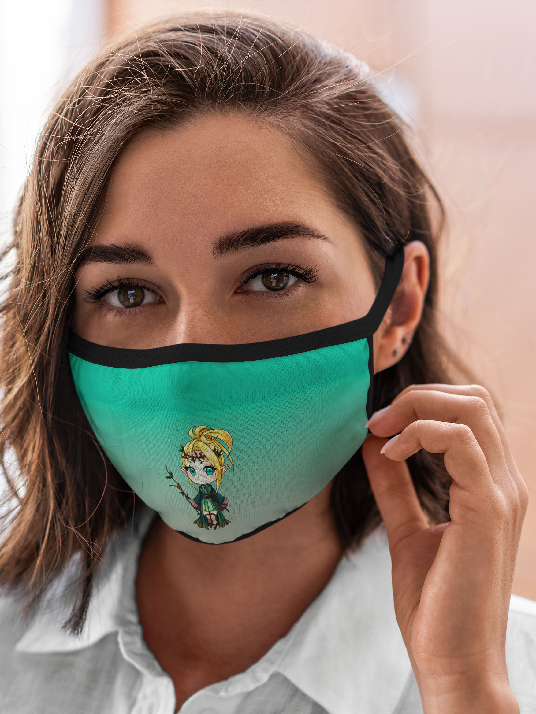 

Многоразовая маска унисекс Burnettie Лесная Дриада Анимешный, Разноцветный, Лесная Дриада Анимешный