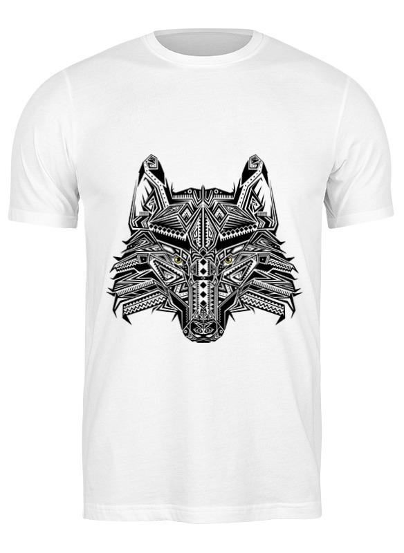 

Футболка мужская Printio Волк ( wolf ) белая XL, Белый, Волк ( wolf )