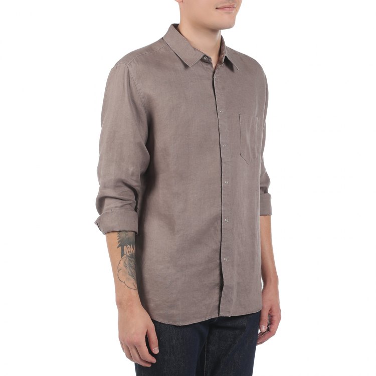 

Рубашка мужская Maison David SHIRT коричневая XL, Коричневый, SHIRT