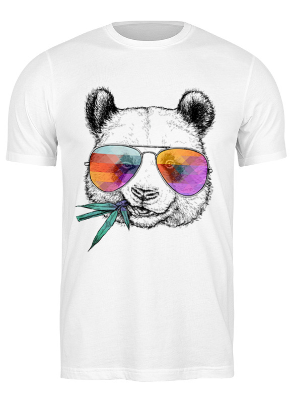 

Футболка мужская Printio panda белая XL, Белый, panda