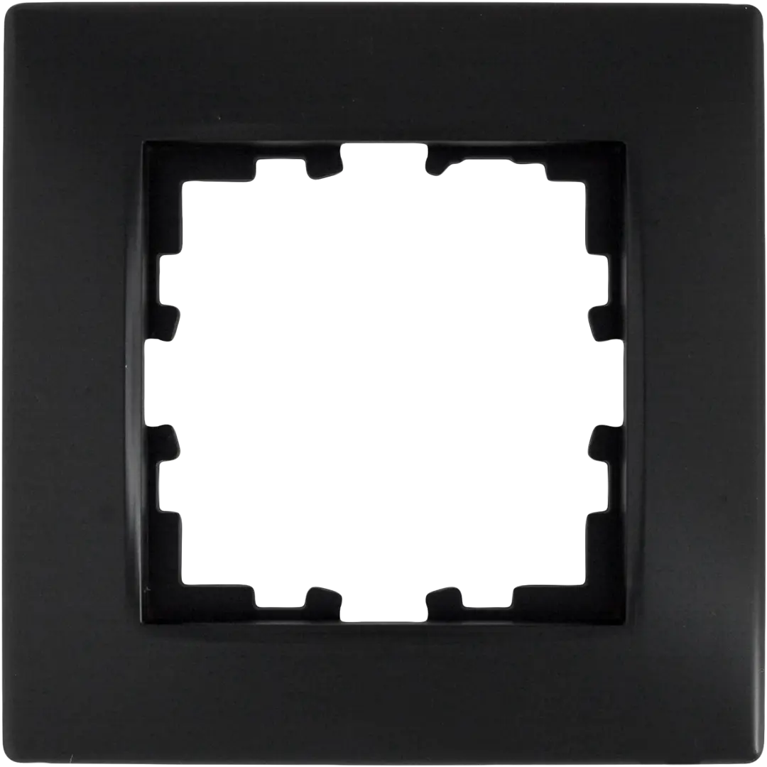 Рамка для розеток и выключателей Lexman Виктория сферическая 1 пост цвет чёрный бархат блок выдвижных розеток lk 4 4 секции чёрный механический 100 мм