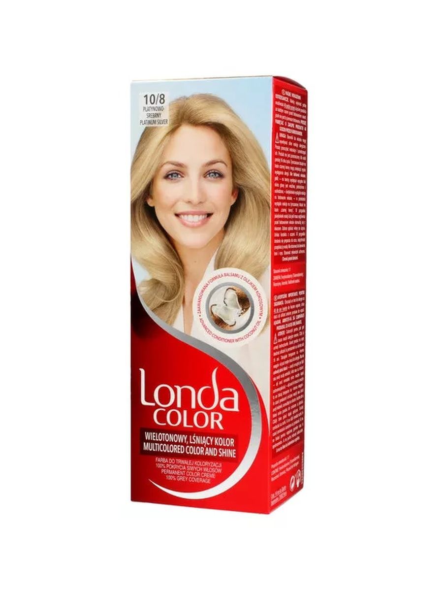 Краска для волос Лонда колор Многогранный цвет и сияние 108 платиново-серебристый блонд краска тинта лифт энд колор 444 медный