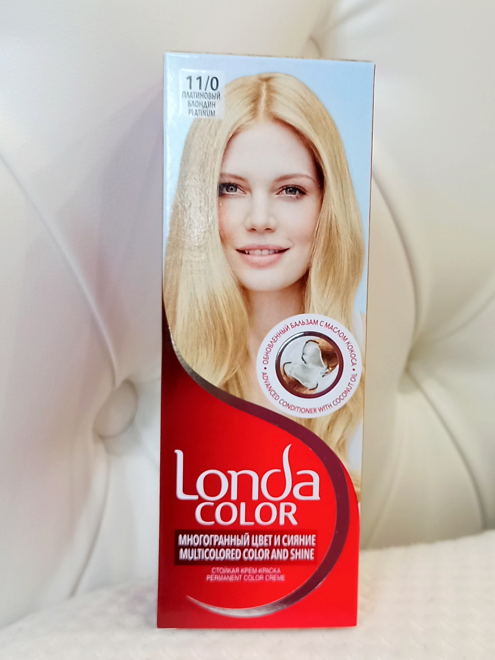 Краска для волос Лонда колор Многогранный цвет и сияние Платиновый блондин 110 краска тинта лифт энд колор 444 медный