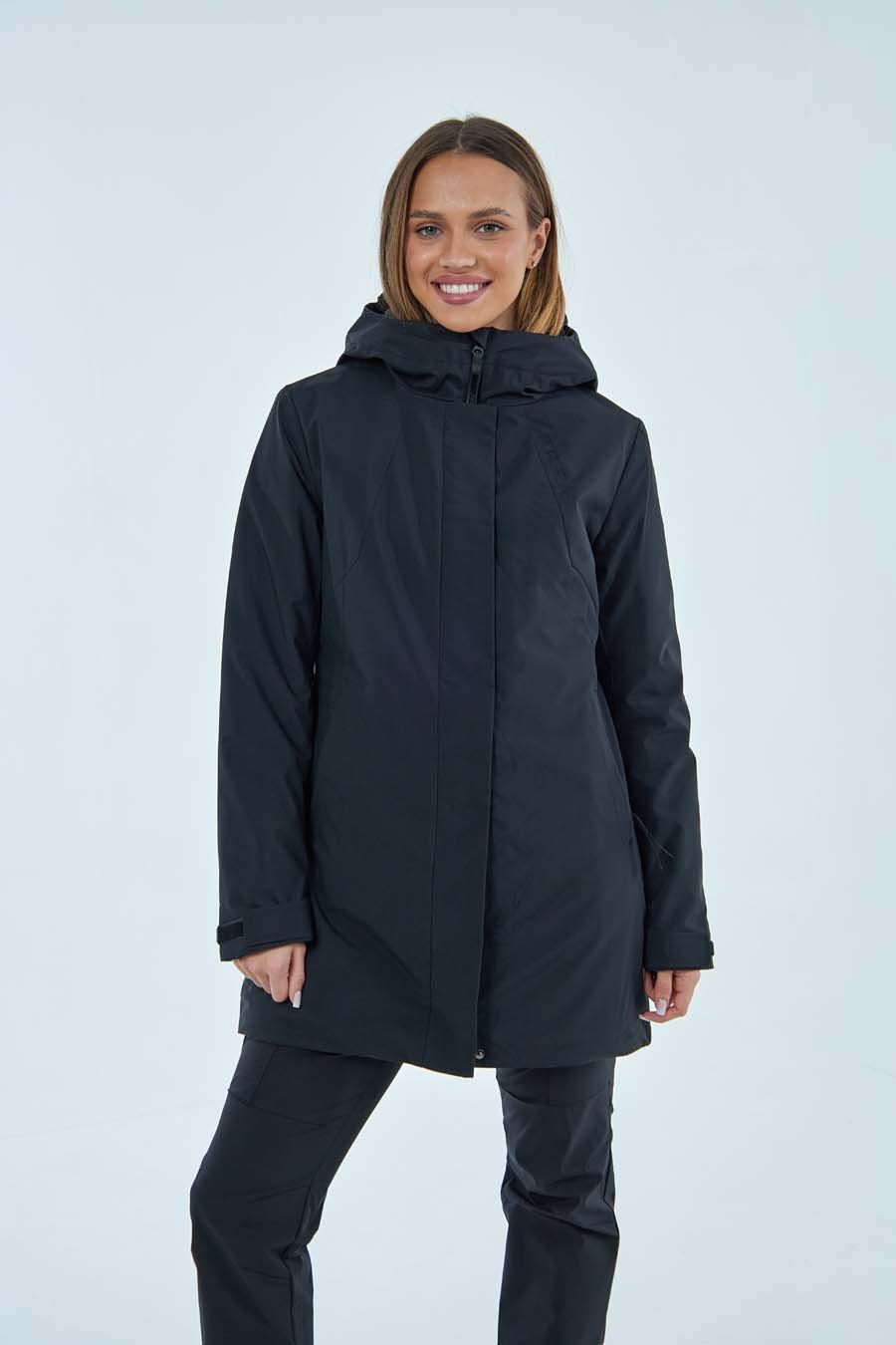 

Парка женская FORCELAB 7066181 черная 3XL, Черный, 7066181