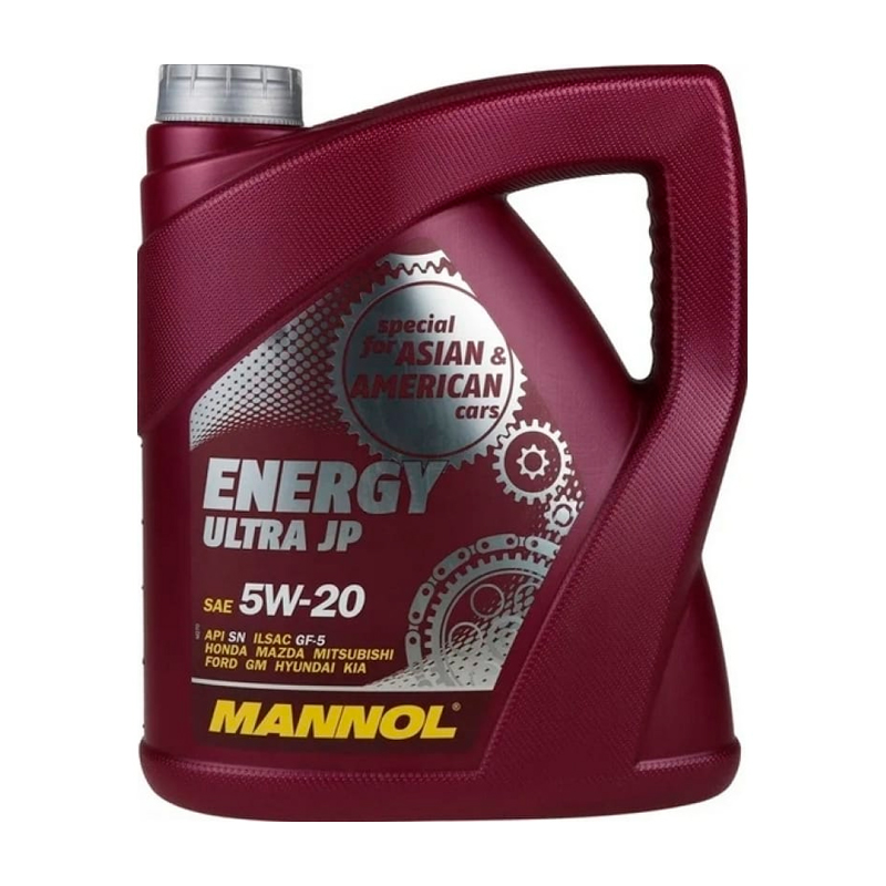 MANNOL ENERGY ULTRA JP 5W20 4 л. Синтетическое мотороное масло 5W20 4001