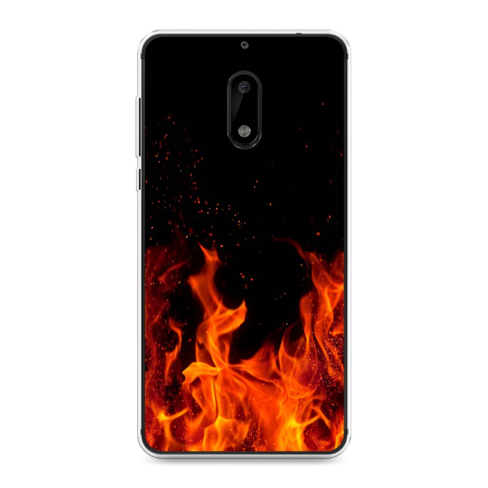 

Чехол Awog на Nokia 6 / Нокиа 6 "Все в огне", Оранжевый;черный, 120350-4