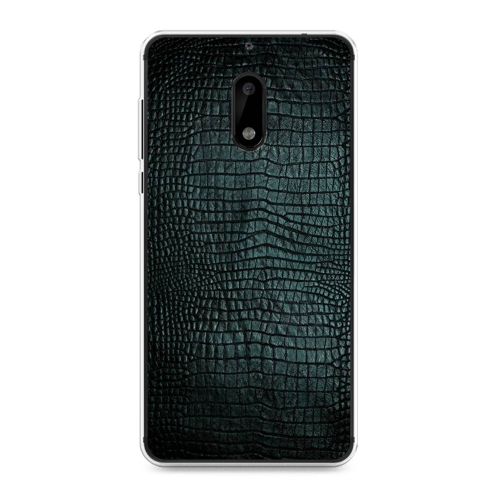 

Чехол Awog на Nokia 6 / Нокиа 6 "Черная змея", Черный;серый;голубой, 120350-3