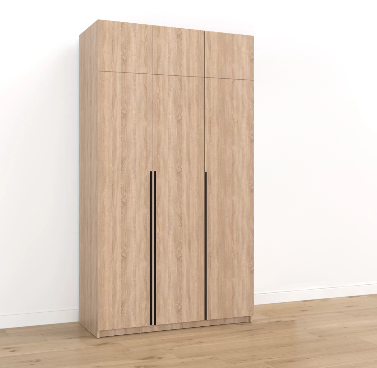 

Шкаф распашной QualisMebel Пакс Форсанд 3, 1400х550х2600, Дуб Сонома, Бежевый, Пакс Форсанд 3