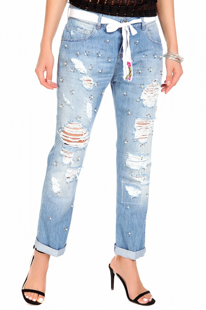 фото Джинсы женские twin-set jeans j2s537 синие 25