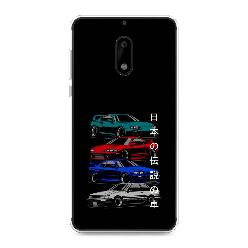 

Чехол Awog на Nokia 6 / Нокиа 6 "JDM Legend cars", Зеленый;красный;синий, 120350-5