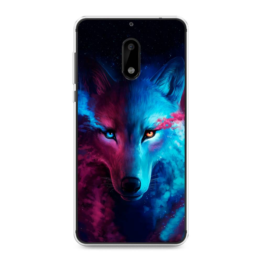 

Чехол Awog на Nokia 6 / Нокиа 6 "Волшебный волк", Черный;серый, 120350-1