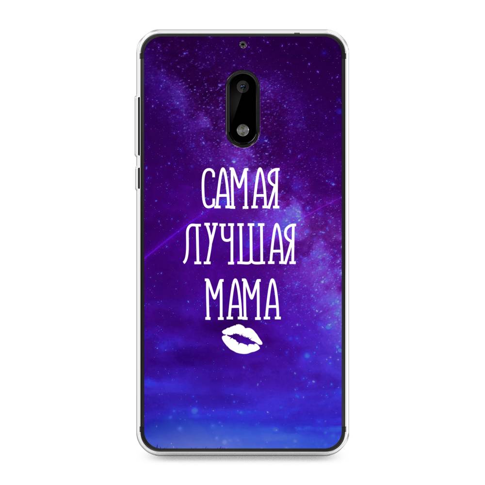 

Чехол Awog на Nokia 6 / Нокиа 6 "Лучшая мама", Фиолетовый;синий;белый, 120350-6